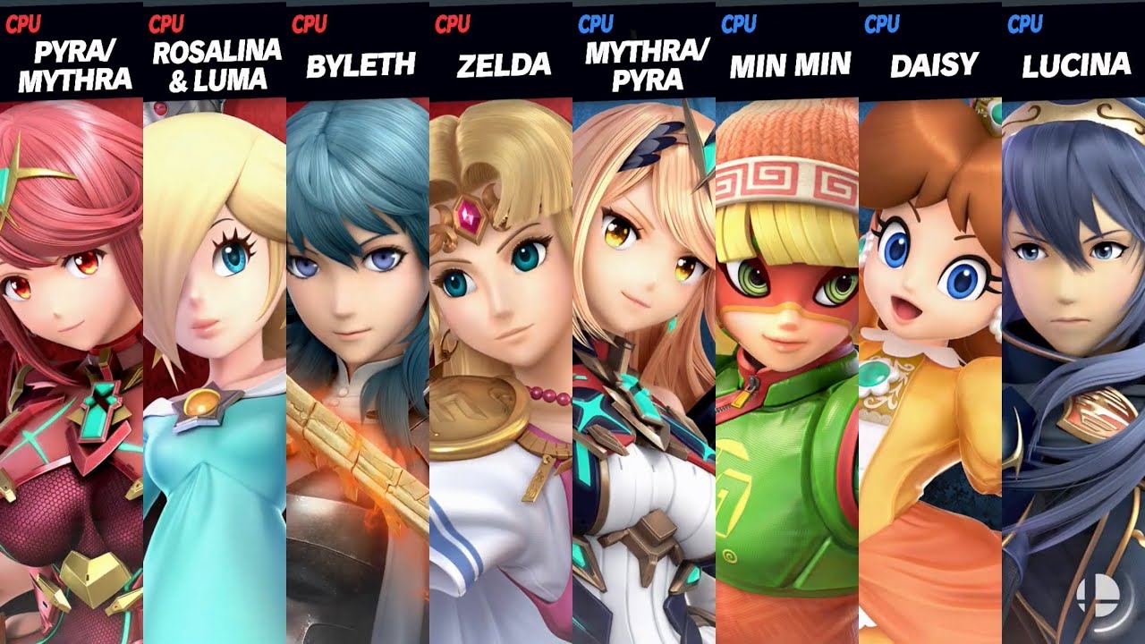 Super Smash Bros. Ultimate - Team Pyra vs Team Mythra Round 2