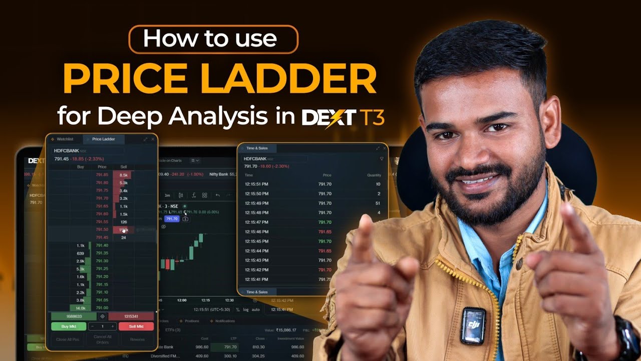 How to use Price Ladder in Dext T3 #dhan