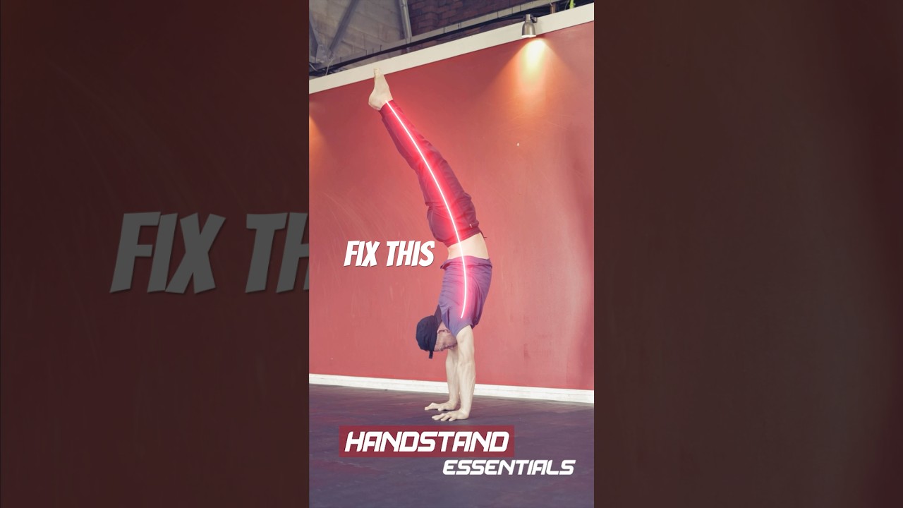 Stop Banana Backs! 4 Must-Do Drills for a Straight Handstand #handstand