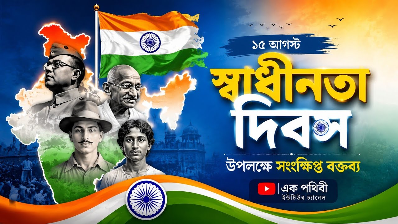 স্বাধীনতা দিবসের বক্তব্য | Independence Day Speech in Bengali | 15 August Speech @EkPrithibi2