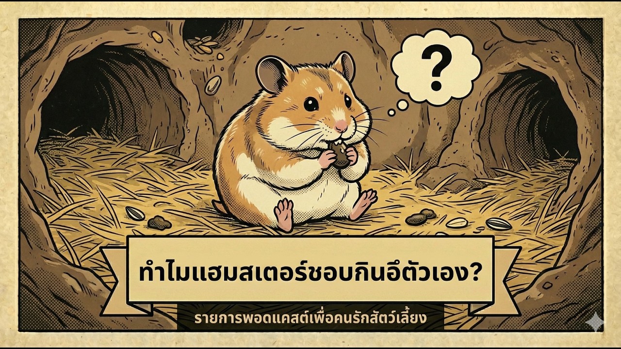 ทำไมแฮมสเตอร์ชอบกินอึตัวเอง?