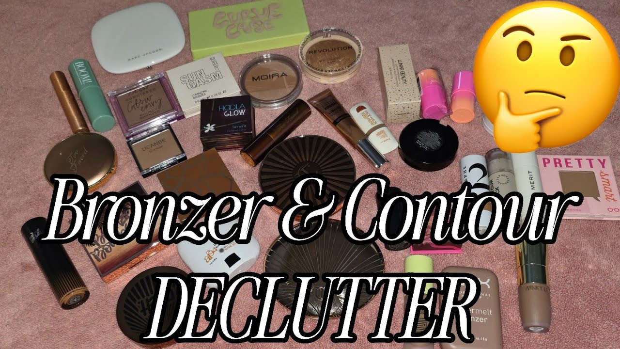BRONZER & CONTOUR DECLUTTER #thebrutallyhonestbeauty #declutter