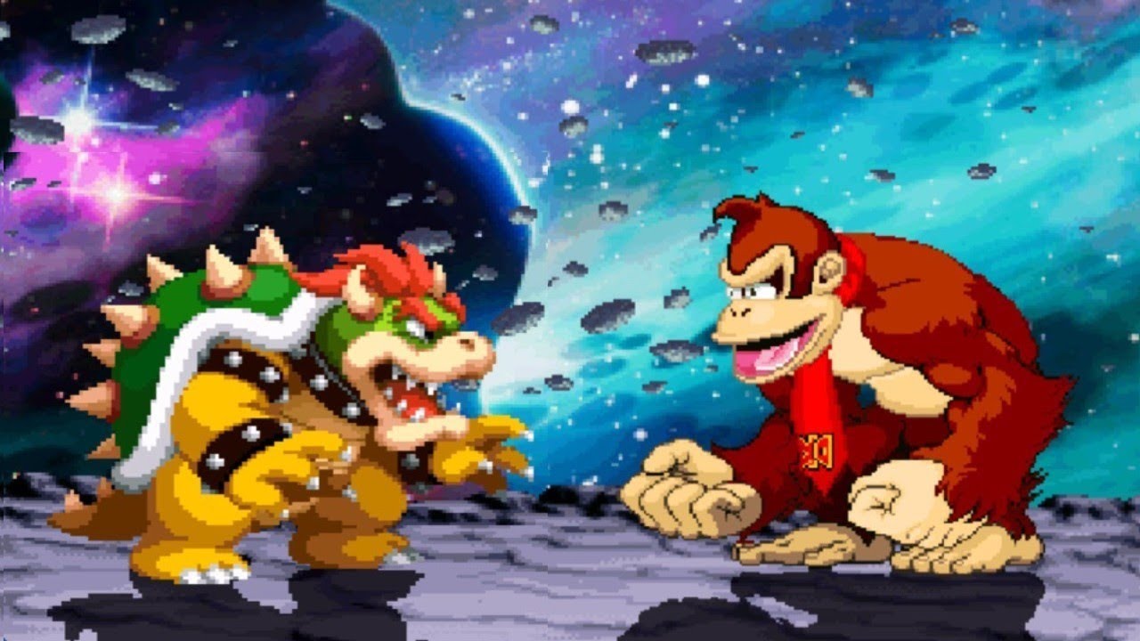 Bowser vs Donkey Kong NOSTALGIA 90s EPIC FIGHT🔥Mugen Retro Games Battle 2024