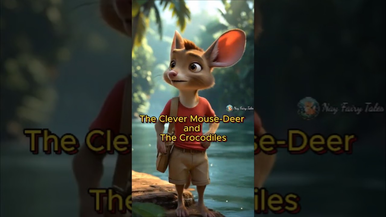 The Clever Mouse-Deer Outsmarts The Crocodiles! 🐭🐊 #BedtimeStory #AnimalTale #FairyTaleForKids