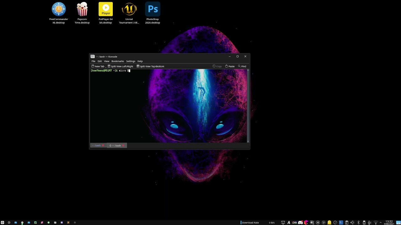 Adobe Photoshop CC 2020 in linux with wine , working (mostly)
