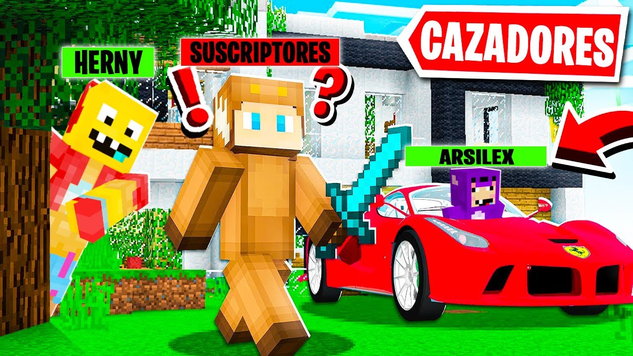 Suscriptores vs CAZADORES en MANSION de MINECRAFT *HIDE and SEEK*