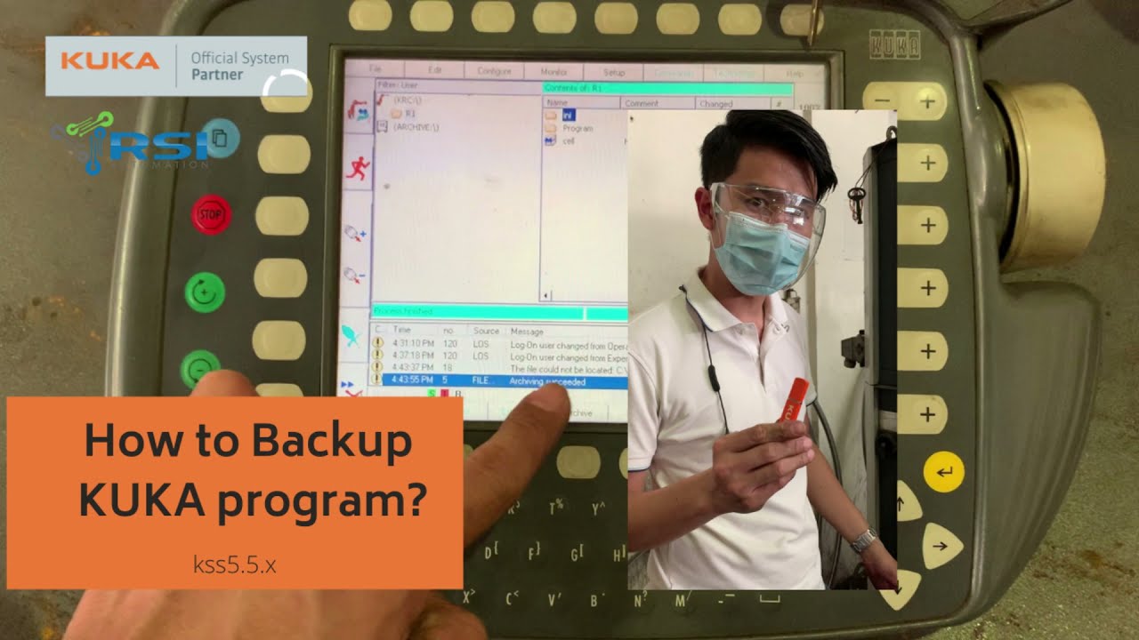 How to Backup KUKA Program Archive | KRC2 Tutorial