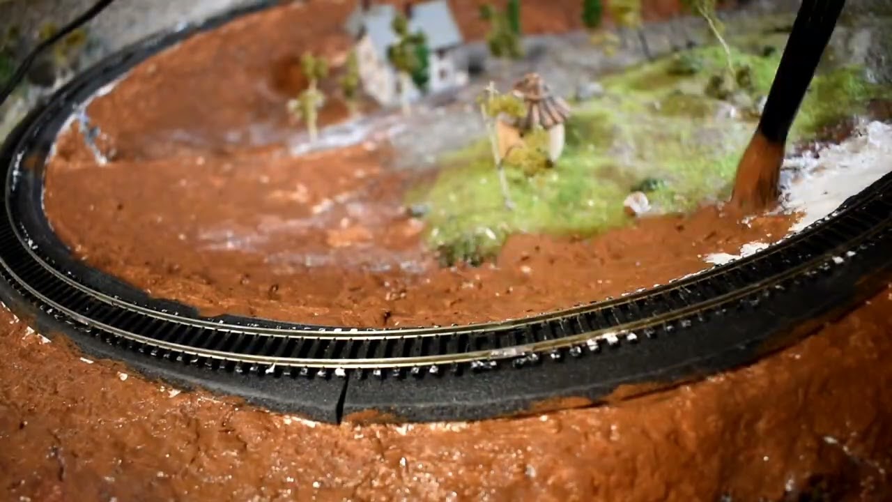 Part 4; Working on the track. #buildingdiorama #diorama