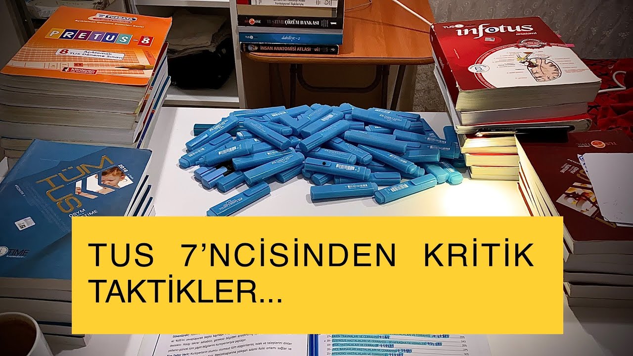 TUS soru kaynaklarımı nasıl çözdüm ? | Kritik taktikler...