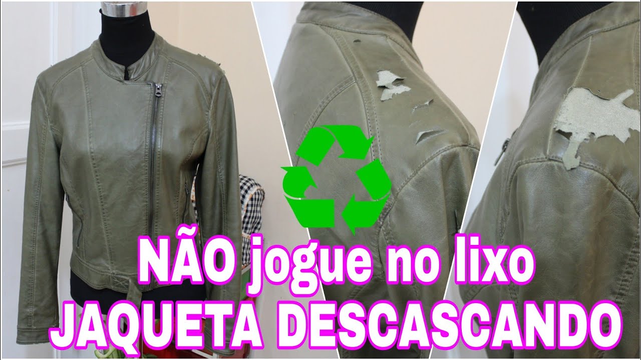 Como recuperar jaqueta de material sintetico descascando