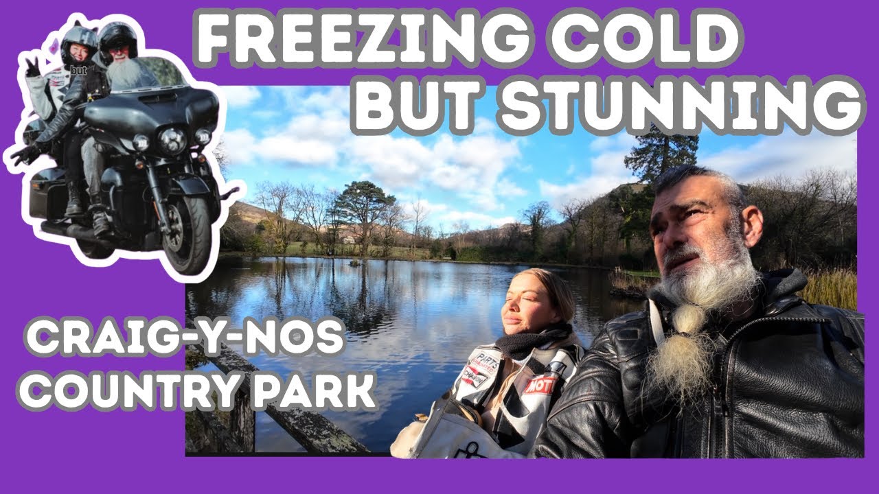 Cez and Duds visit Craig-Y-Nos Country Park on a very cold day for motorcycling. Was it worth it?