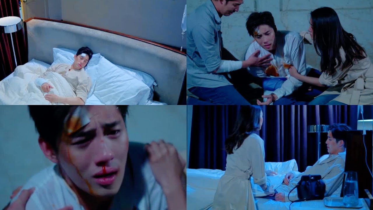 he had a nosebleed and all his wounds got worse. sick male lead thai drama hurt scene