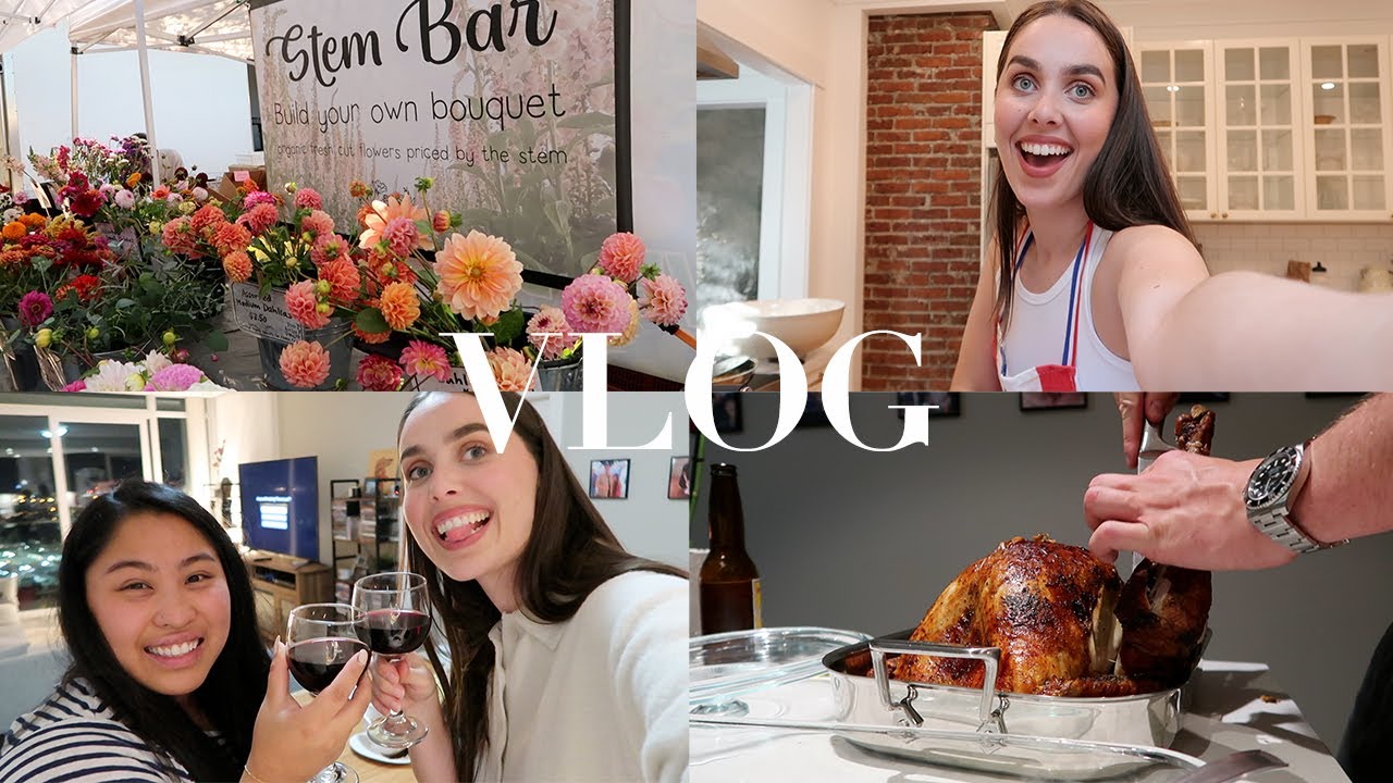 FRIENDSGIVING 2022🤎✨ / cooking a turkey for the first time!!