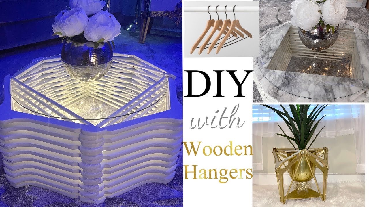 DIY UNIQUE PROJECTS USING HANGERS! Wooden Hanger DIY