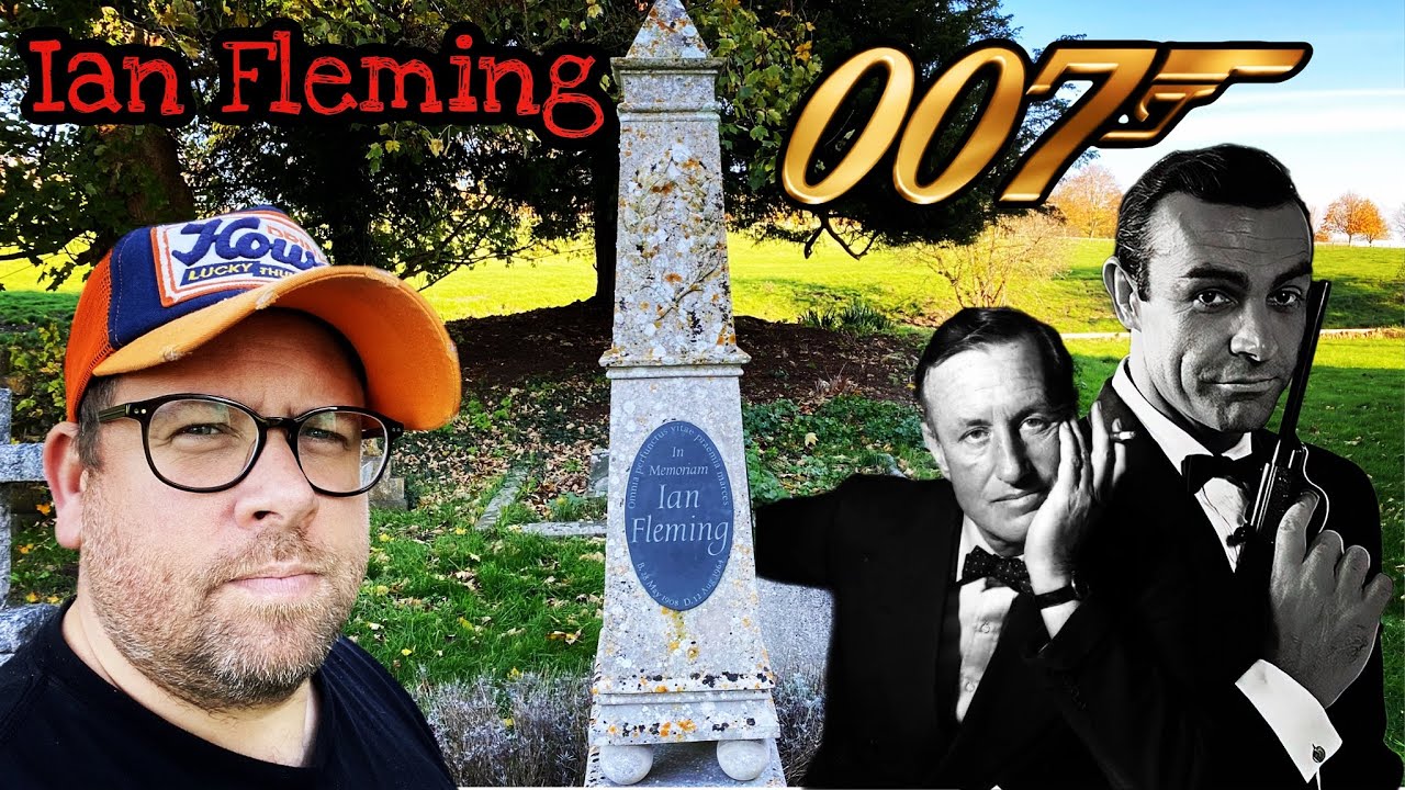 The Grave of Ian Fleming - Author James Bond 007 Book Series - Sevenhampton, Wiltshire.￼ ￼
