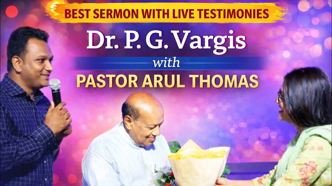 Dr. P. G. Vargis best sermon with Live Testimonies in ICM Church Delhi with pastor Arul Thomas