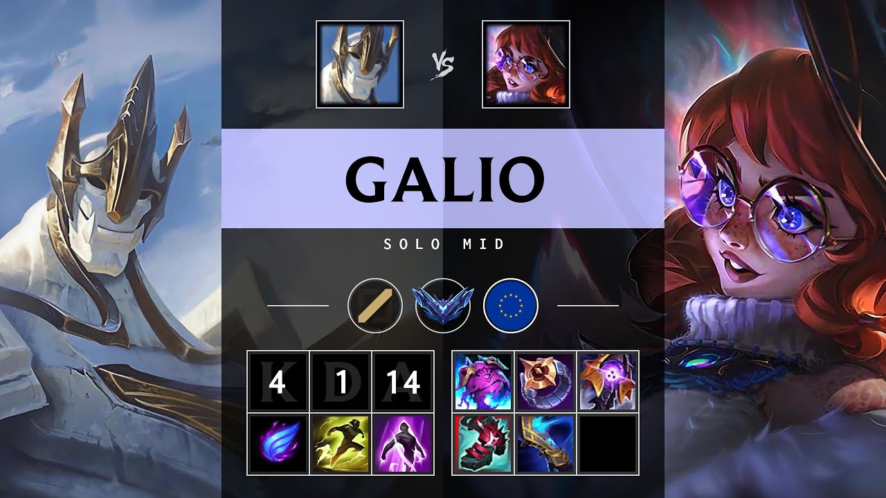 Galio Mid vs Aurora - EUW Diamond Patch 25.16