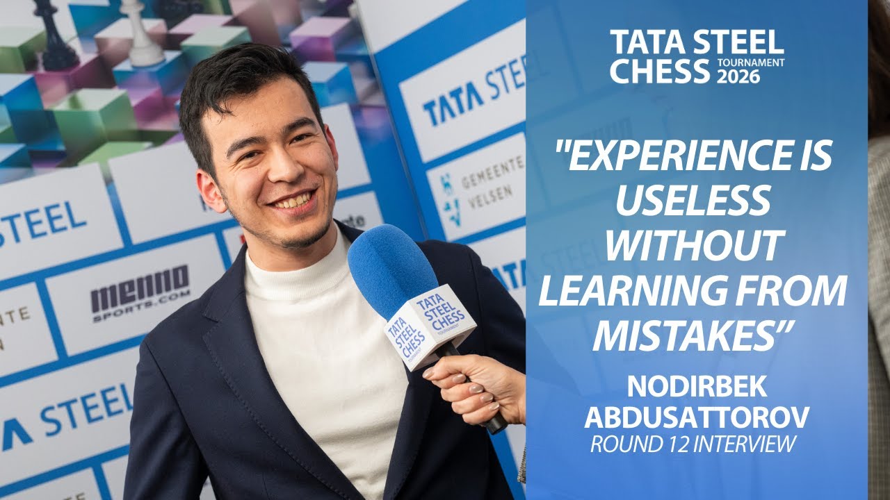 Nodirbek Abdusattorov round 12 interview | Tata Steel Masters 2026