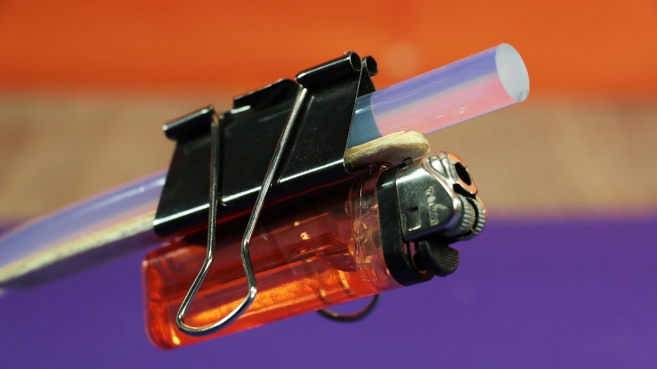 How To Make A Hot Glue With Lighter At Home