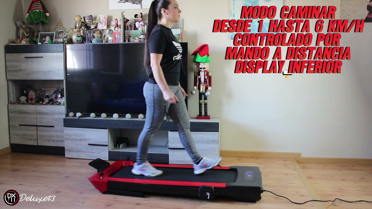 Deluxe13 - Cinta de Correr y Andar electrico plegable 2 en 1 - Motor 2000W - Mando a distancia