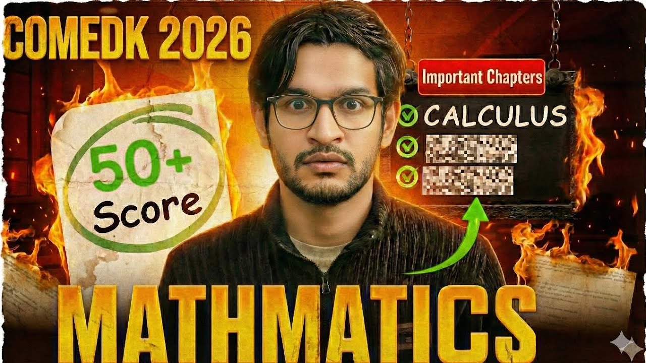 COMEDK 2026 Mathematics Strategy | Rank Top 100 with Best Books & Tricks