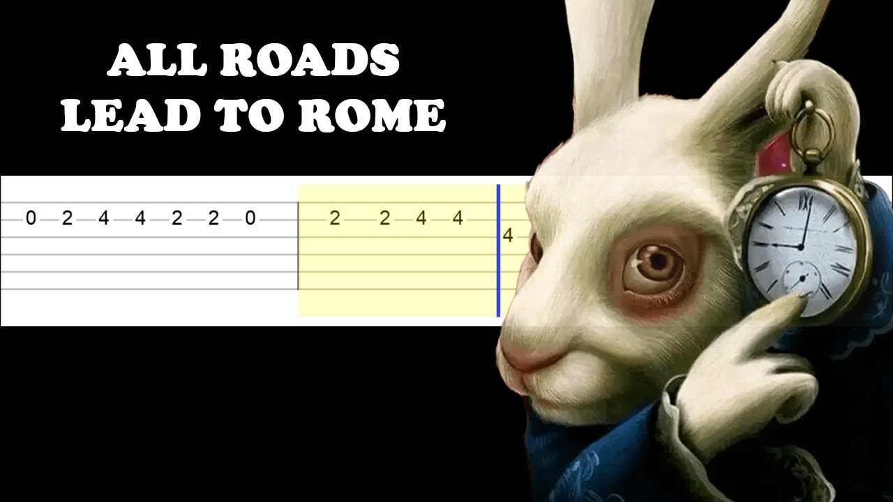 ALL ROADS LEAD TO ROME MEME (Easy Guitar Tabs Tutorial)