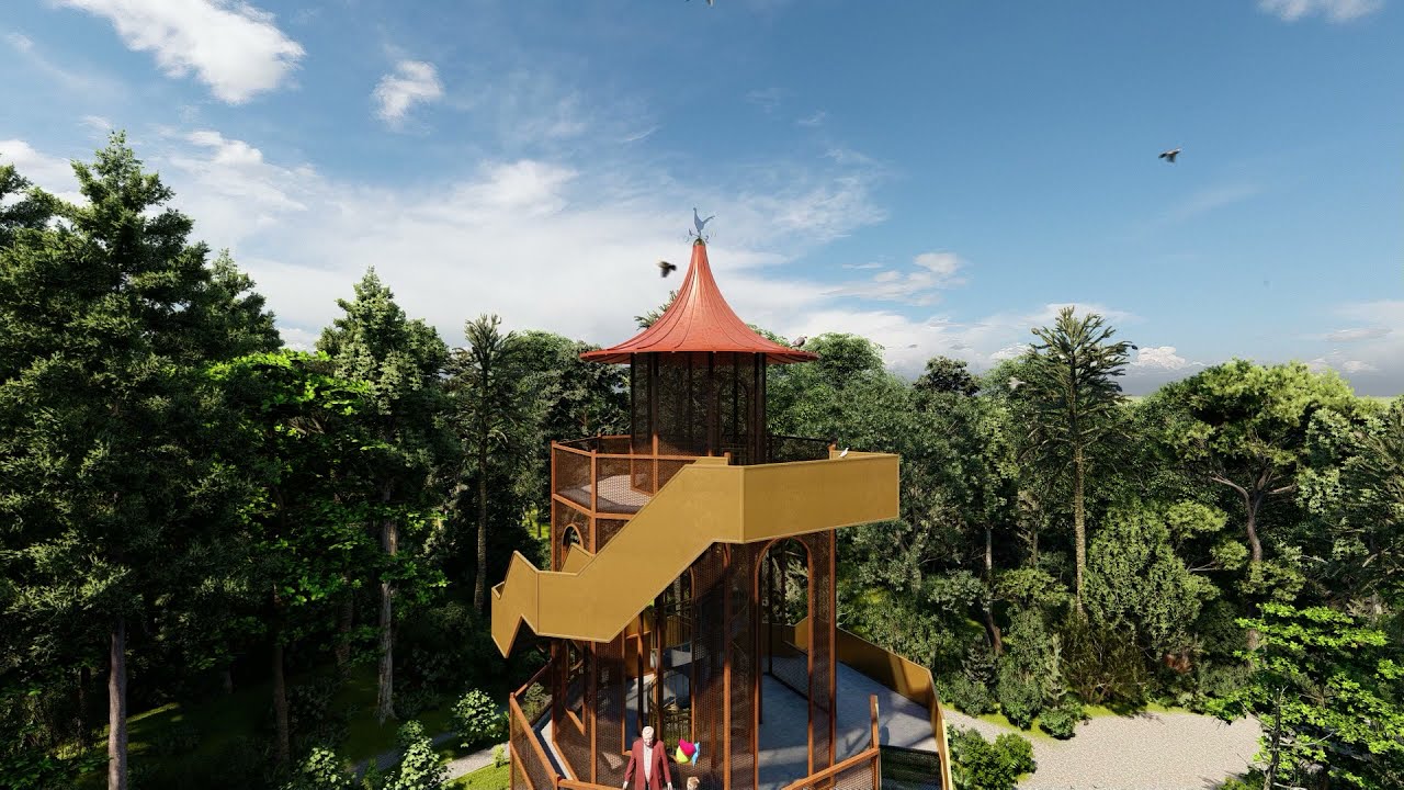 Ontwerp nieuwe Belvedere Wandelbos Groenendaal, Heemstede door KPG Architecten (winnaar prijsvraag)