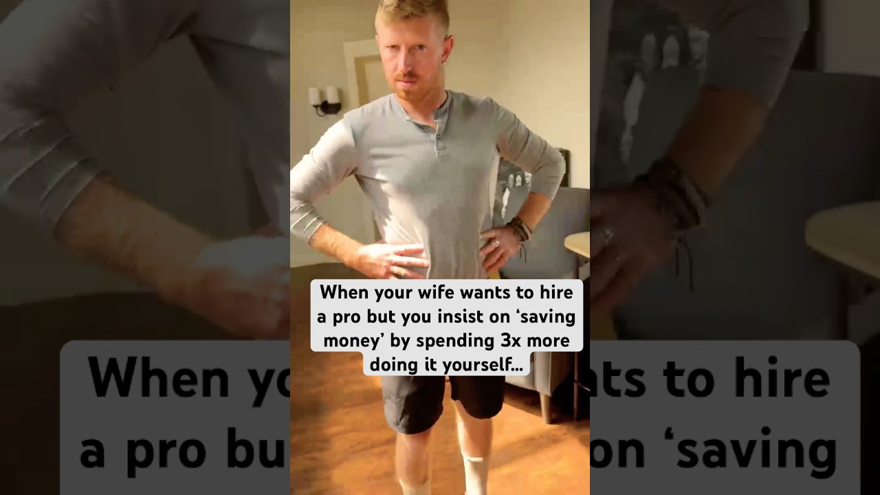 DIY dad: saving money by spending more&hellip; #shorts #viralshorts #couplescomedy #DIYdad