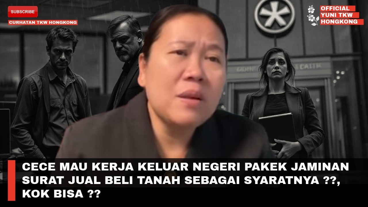 CECE MAU KERJA KELUAR NEGERI PAKEK JAMINAN SURAT JUAL BELI TANAH SEBAGAI SYARATNYA ??, KOK BISA ??