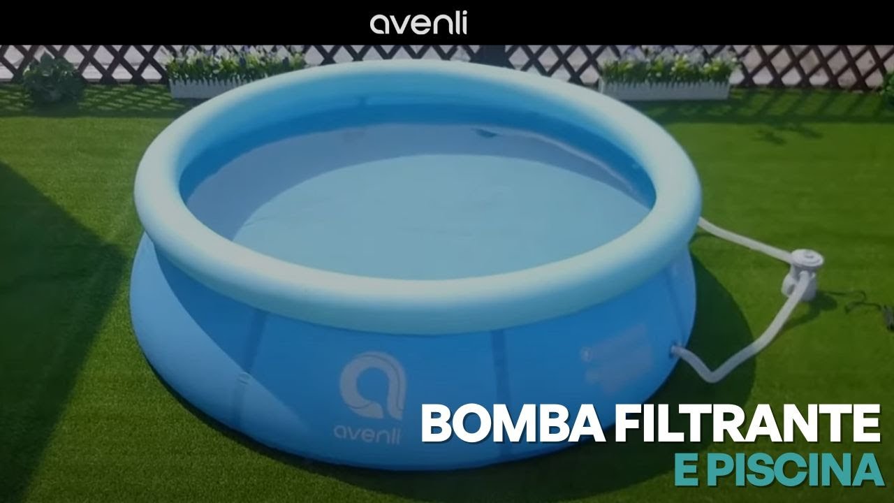 Como montar Filtro para Piscina Inflável? Instalação Bomba filtrante e Piscina Avenli
