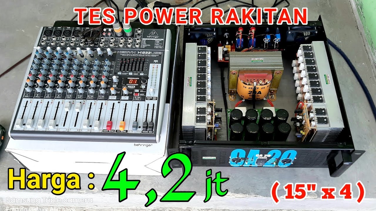 TES POWER RAKITAN | MODEL PALING BANYAK DI PESAN | Mixer Behringer XENIX X1222 usb