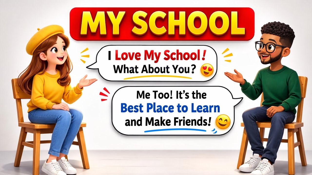 My School – English Speaking and Listening Practice for beginners