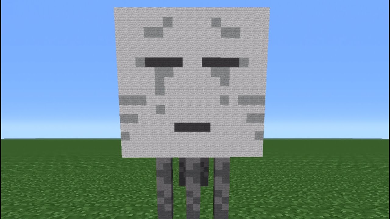Minecraft Tutorial: How To Make A Ghast Statue
