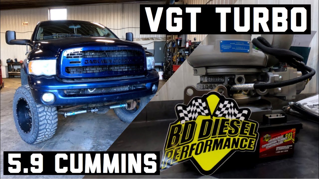 I put a VGT TURBO on my 5.9 CUMMINS!  BD Diesel Performance Howler Kit