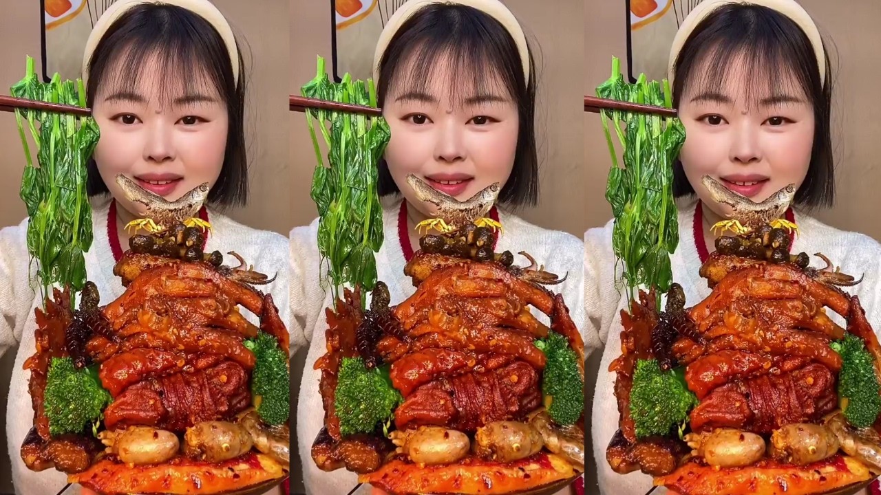 Golden Crispy Braised Chicken Legs Rural Food Satisfying Eating Show
