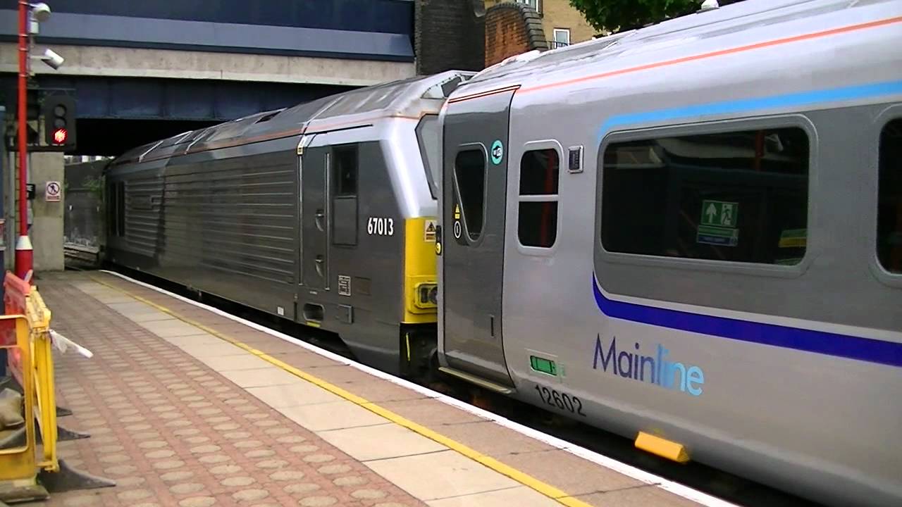 Mk3s with Plug Doors! Chiltern DVT and 67013 arrive at Marylebone
