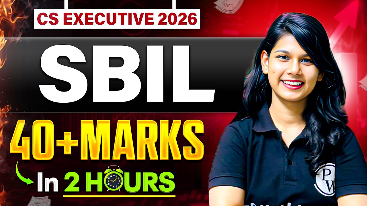 40+ Marks in SBIL 🔥 | CS Executive June 2026 Exam Strategy | CS Mehandi Mam