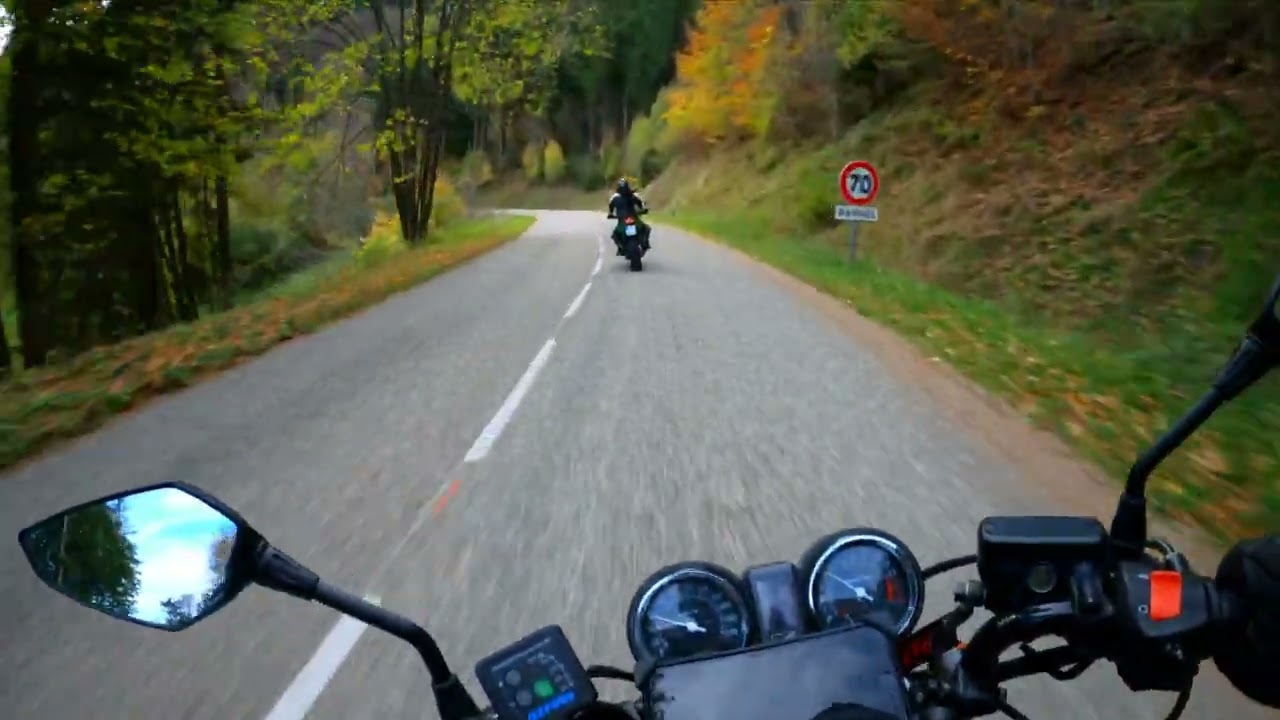 Motorcycle Tour in France Kawasaki Z1000 and Honda CBF 600 NA Part 1/3