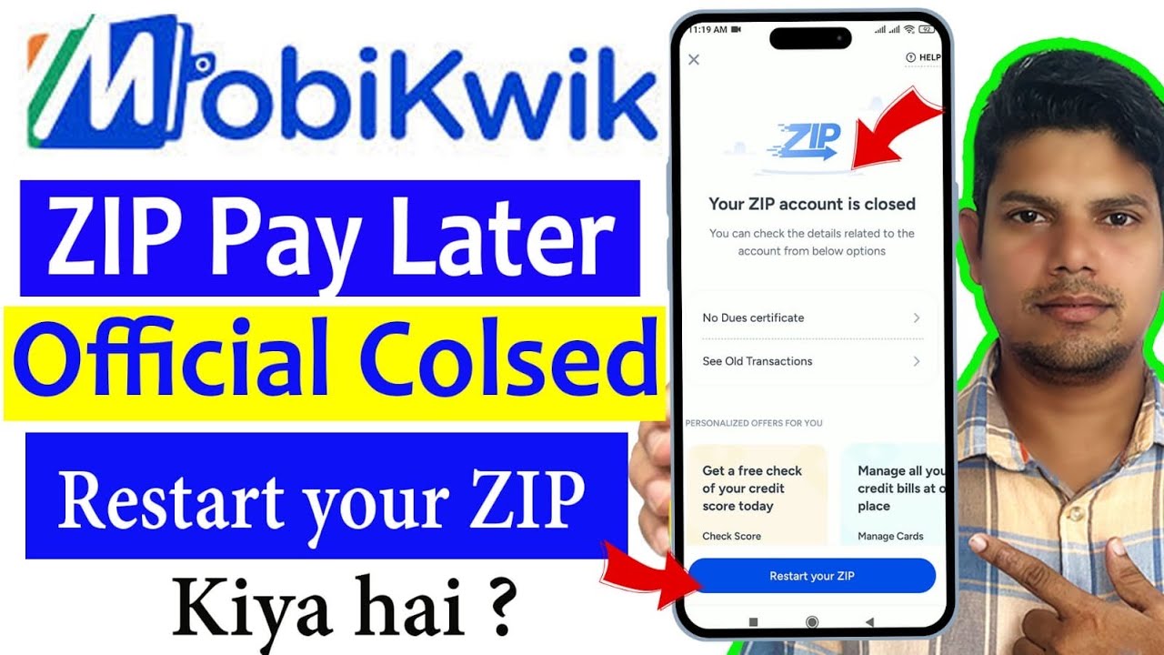 Mobikwik ZIP Pay Later Officially Closed 2025 | Mobikwik zip Limit Colsed |
