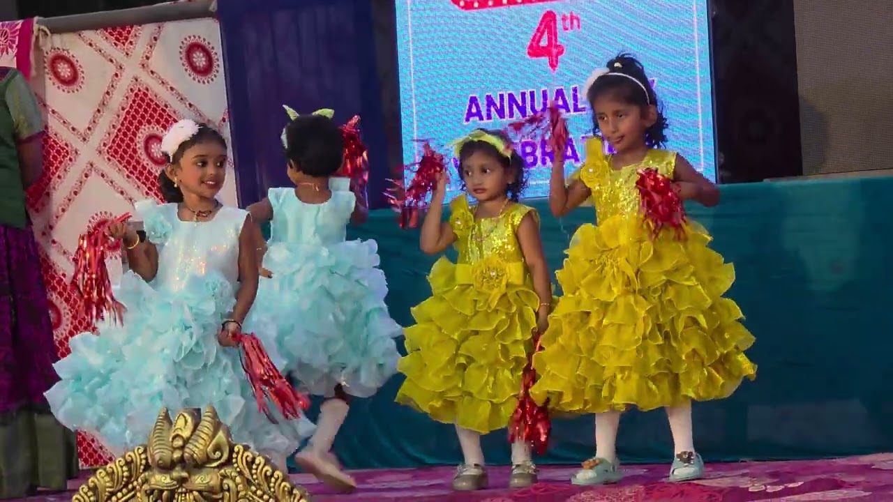 SriVeda public school Yanam Annual day celebration Nursery Students performance 
