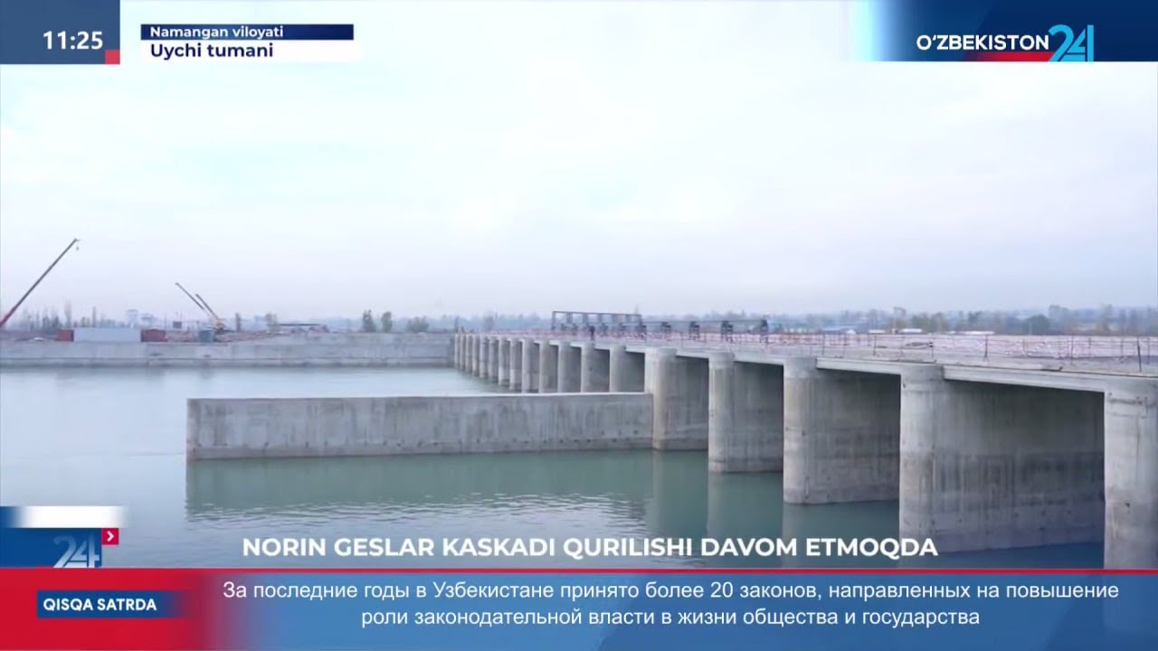 “Norin GESlar kaskadi” qurilishi davom etmoqda