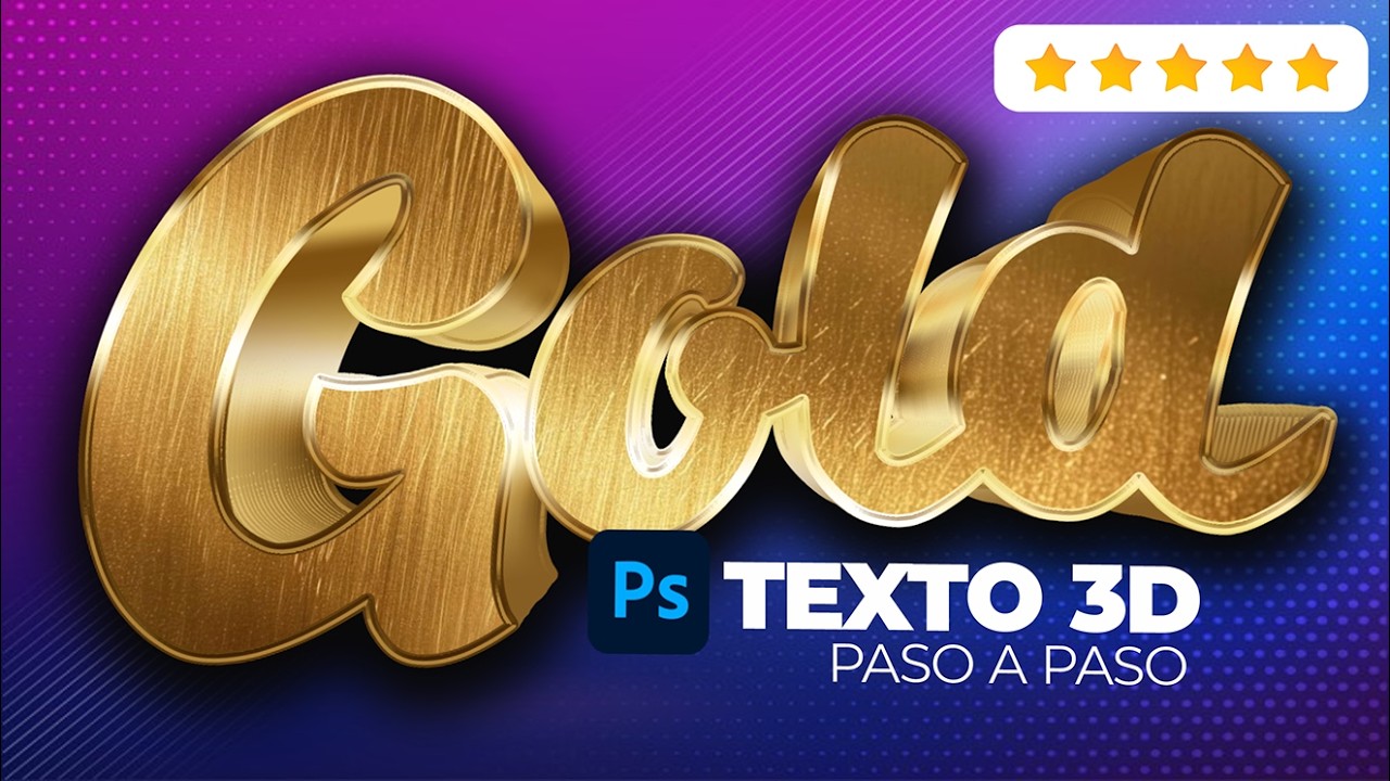 Como hacer texto 3D en Photoshop