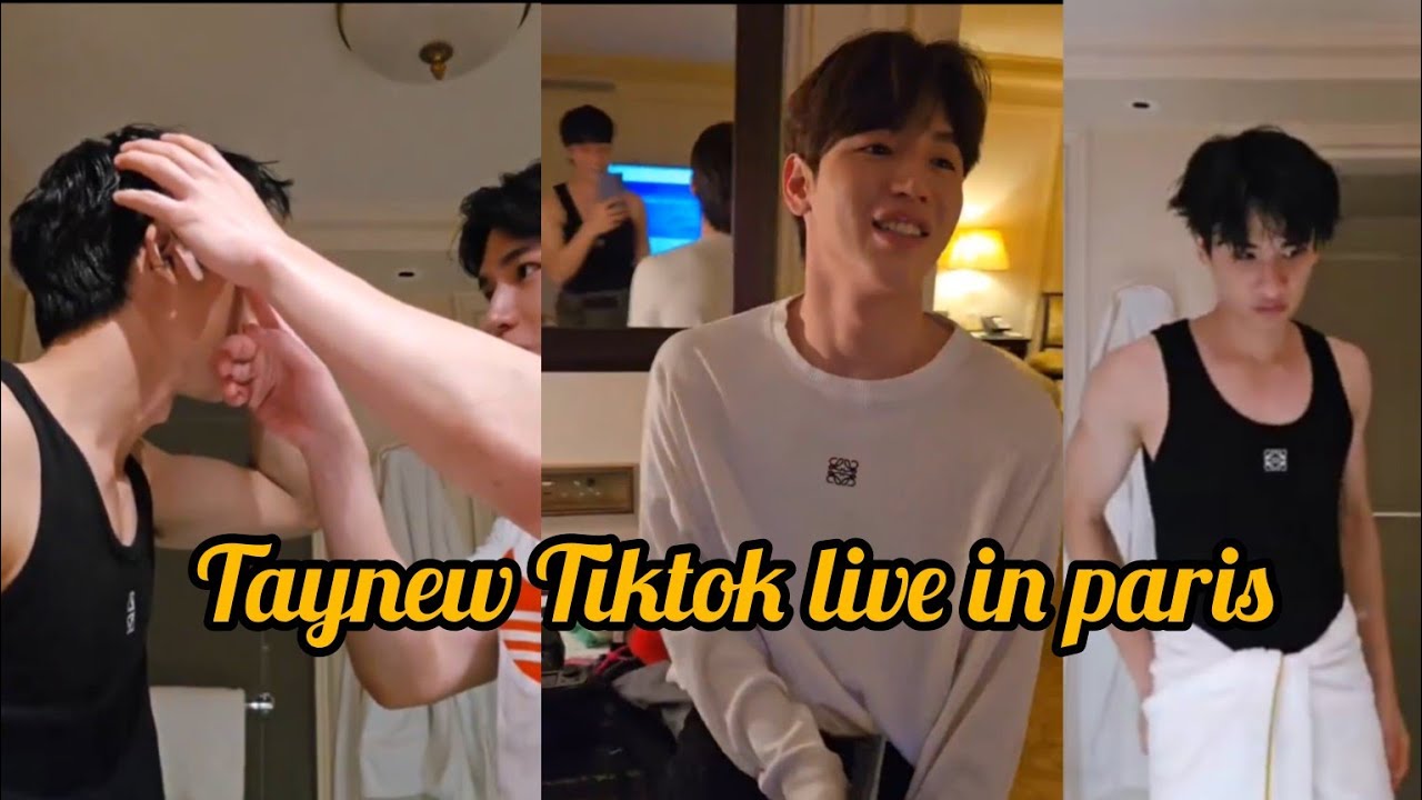 ENG SUB  Taynew Tiktok live in paris/part 2. (23/06/24) #taynewlive /taynewfact