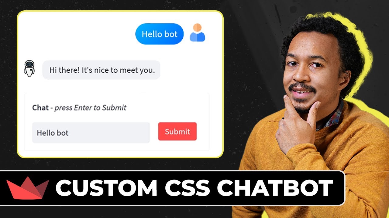 Kickstart your Custom Streamlit Chatbot (ft. CSS & Langchain)