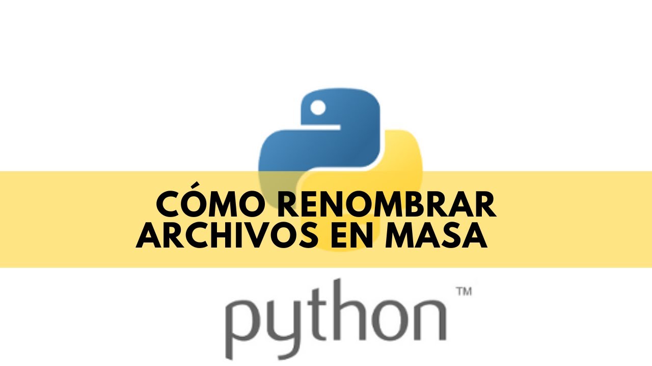 Cómo renombrar archivos masivamente con Python | Cambiar el nombre de muchos archivos | 2022
