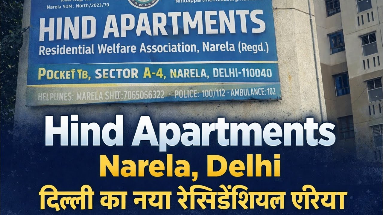 Hind Apartments Narela | दिल्ली का नया रेसिडेंशियल एरिया बहुत सस्ते फ्लैट मिलते है...