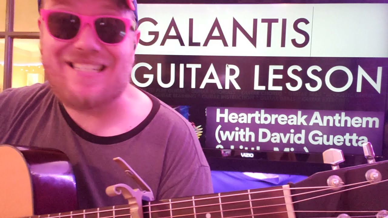 How To Play Heartbreak Anthem Guitar Galantis David Guetta // easy guitar tutorial beginner lesson