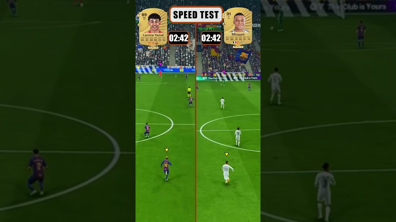 Lamine Yamal Vs Mbappe FC 26 Speed Test⚡ 