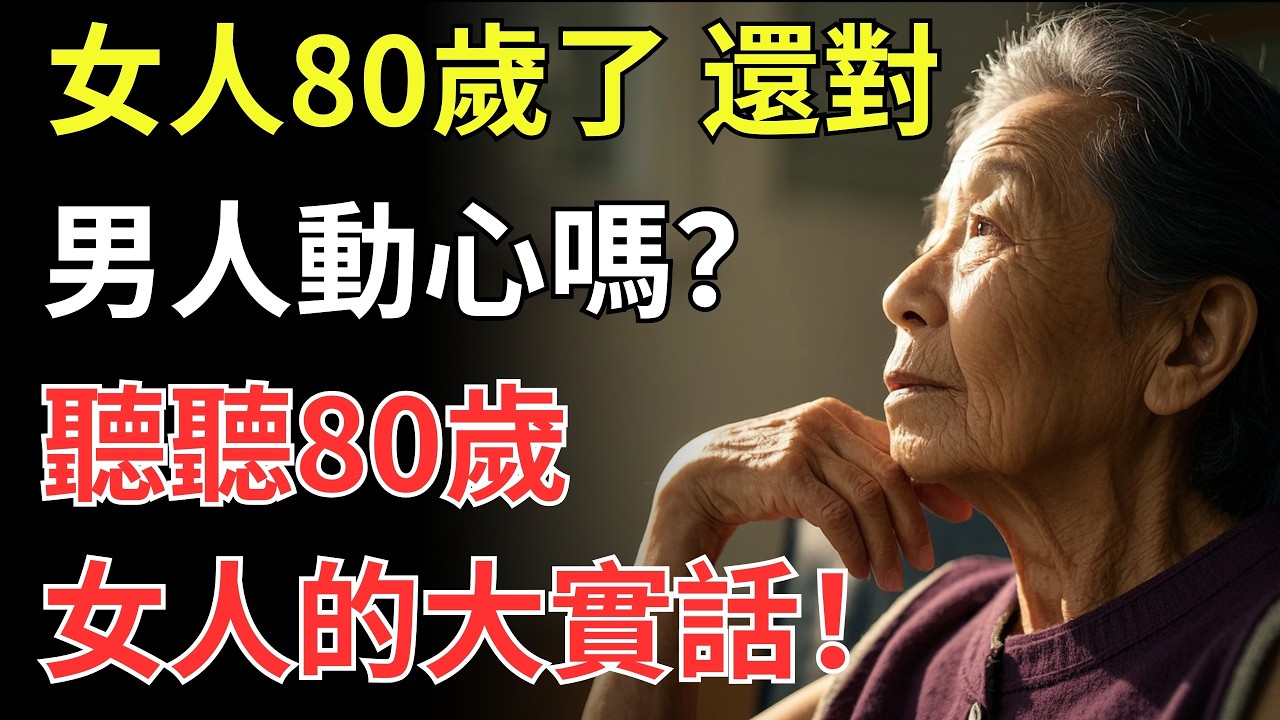 女人80歲了，還對男人動心嗎？聽聽80歲女人的大實話！