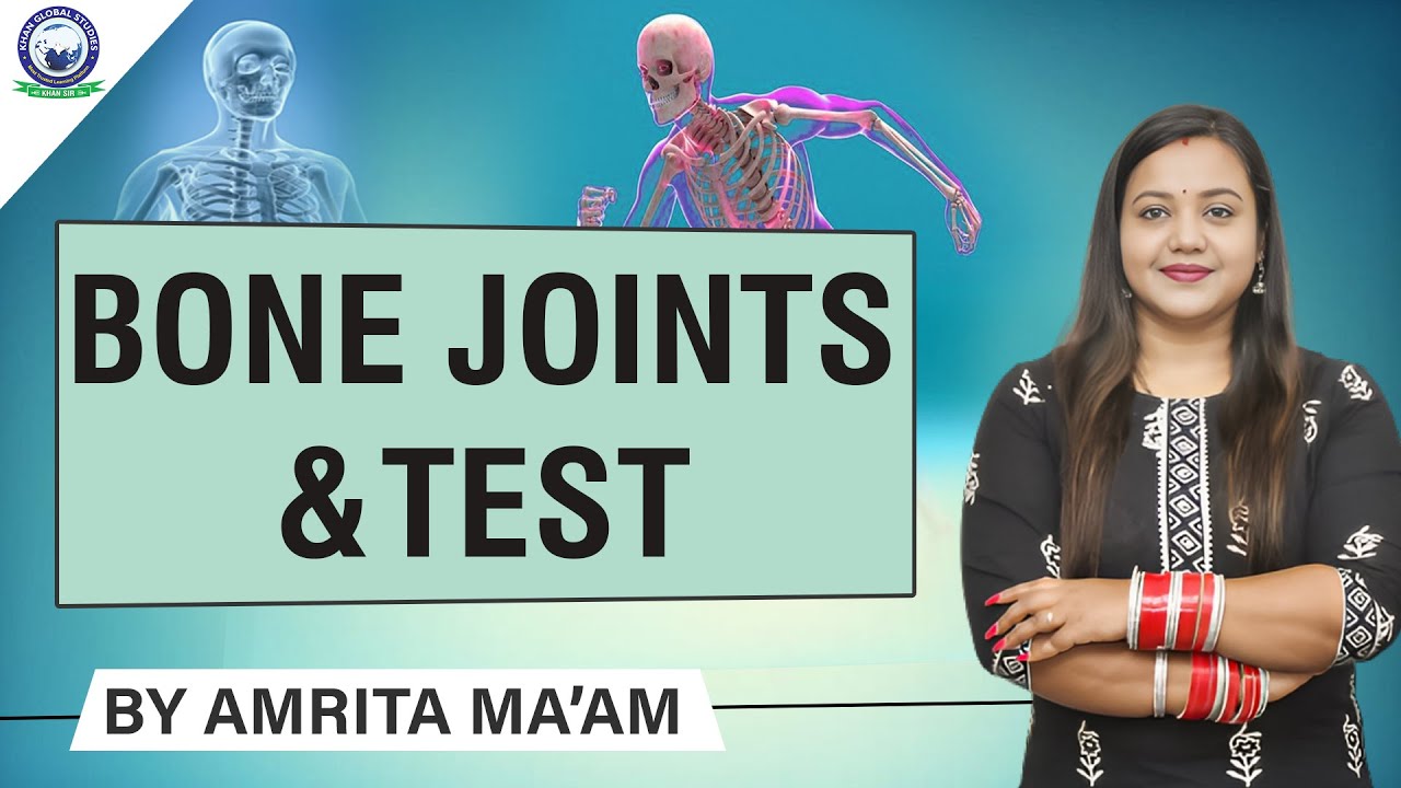 SSC CGL || Bone Joints & Test || Biology || By Amrita Ma'am #khanglobalstudiesLecture